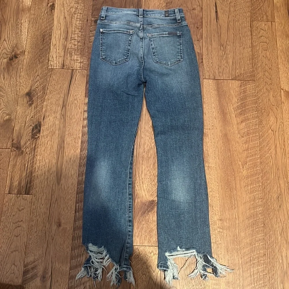 7 For all Mankind Woman’s High Waist Slim Kick Size 24